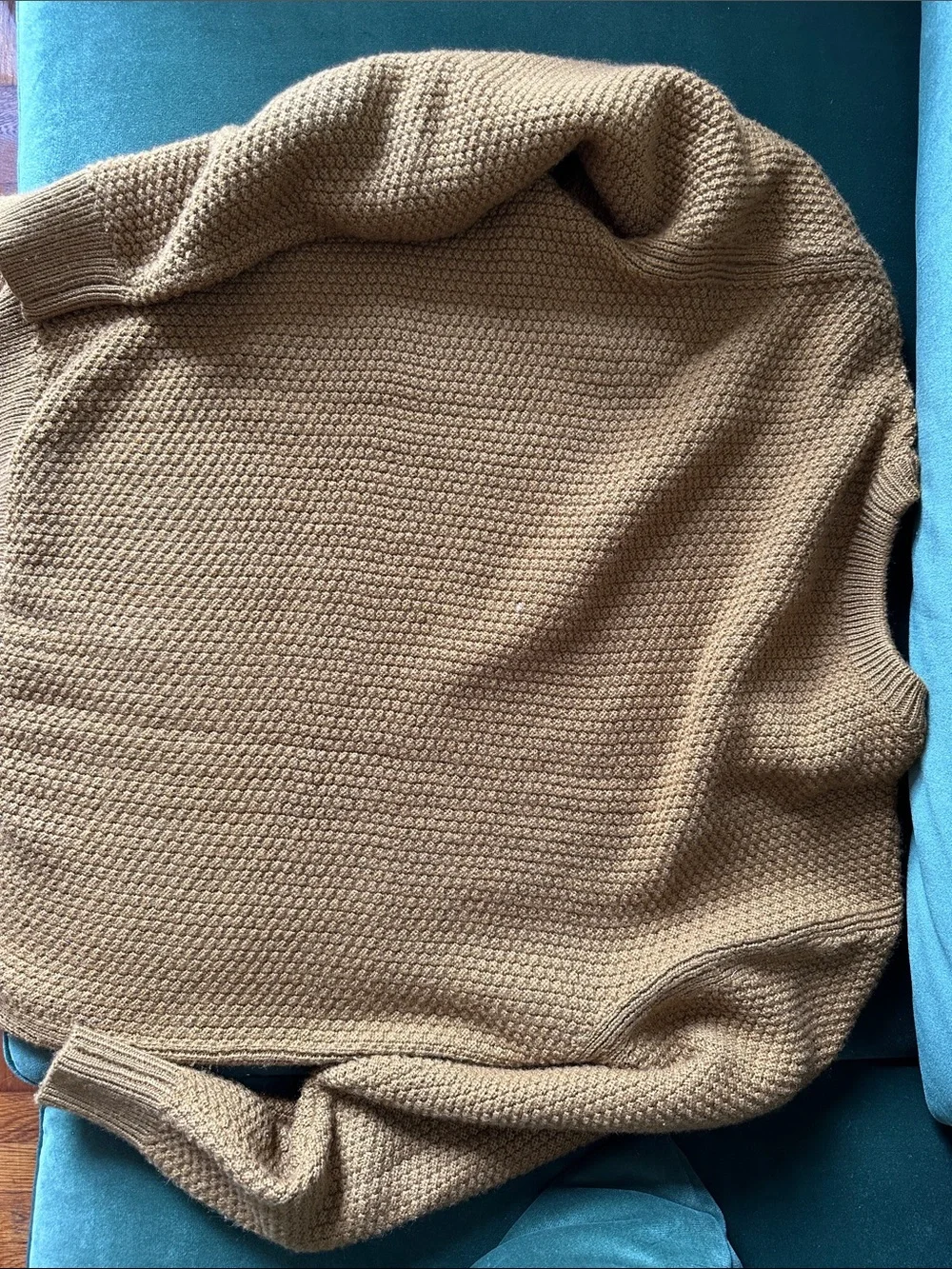 Club Monaco Men’s Chunky Knit Crewneck Sweater - Camel